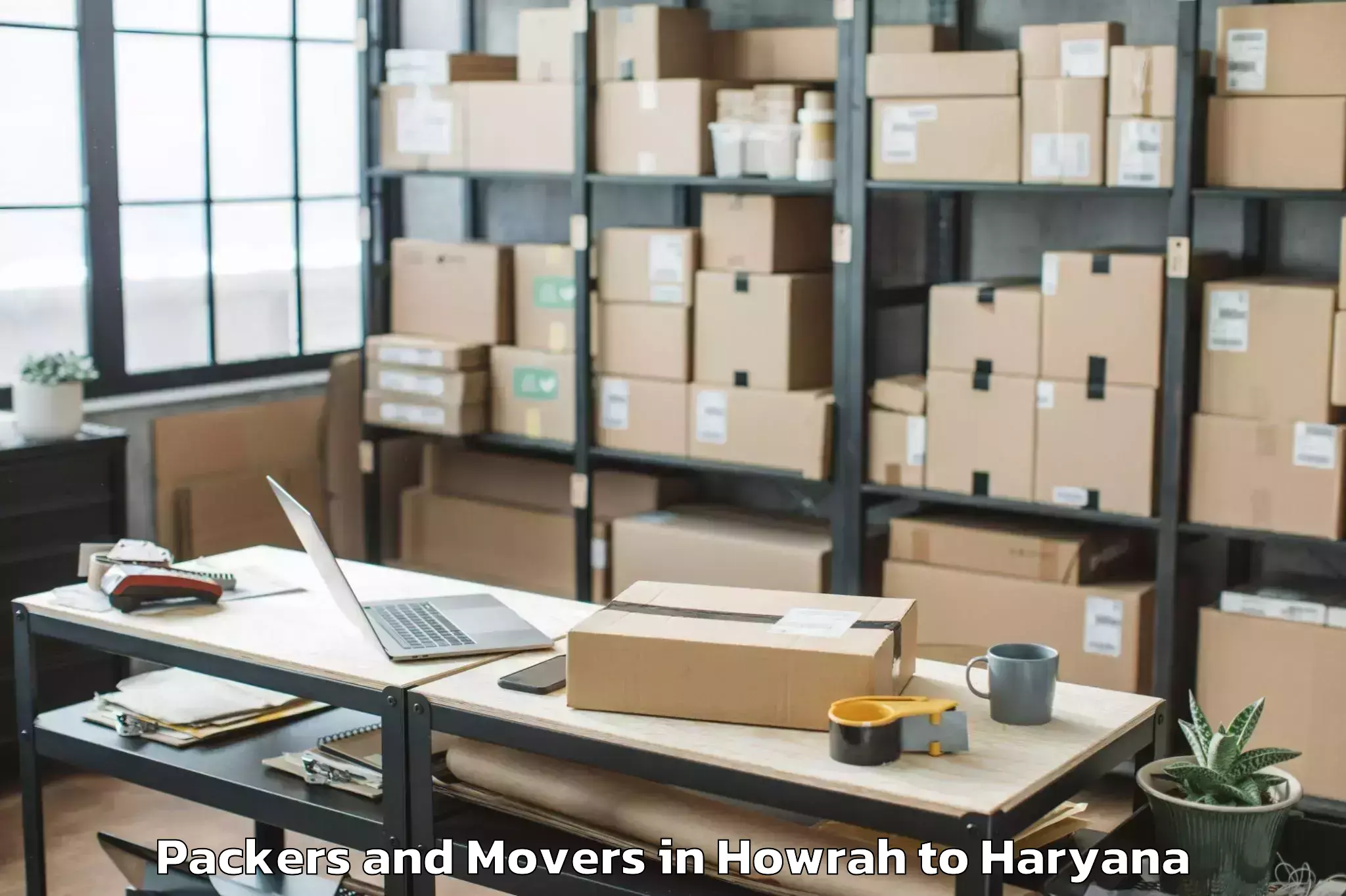 Professional Howrah to Mor Kheri Packers And Movers